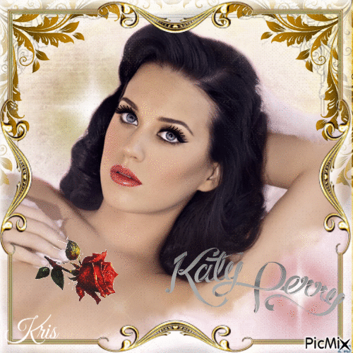Portrait de Katy Perry - Ücretsiz animasyonlu GIF