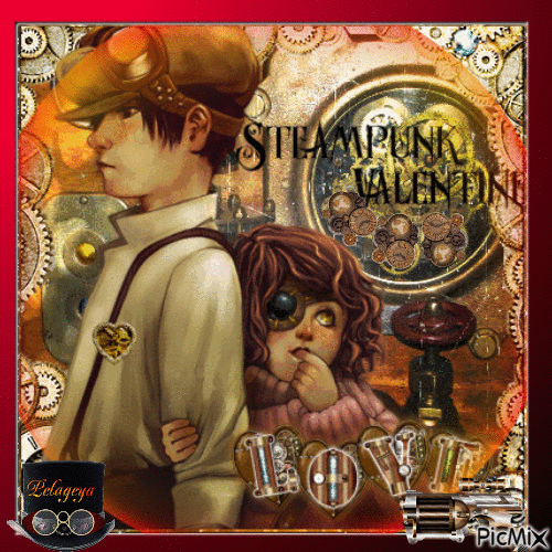 Steampunk Valentine - Бесплатный анимированный гифка