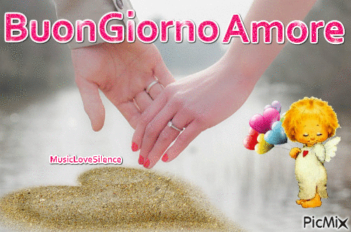 buongiorno amore - Безплатен анимиран GIF