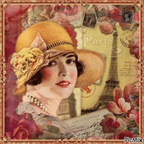From Paris, With Love - Vintage - Gratis geanimeerde GIF