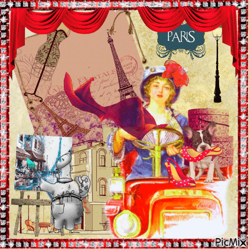 Rêves de Paris - Vintage - Gratis animeret GIF