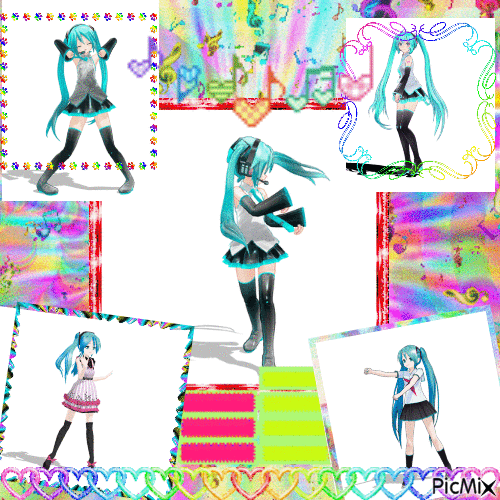 miku miku dance party - Darmowy animowany GIF