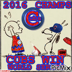 2016 Cubs Champs Baseball - Free animated GIF