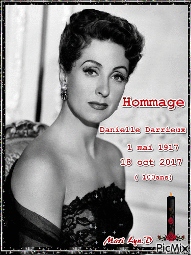 HOMMAGE A DANIELLE DARRIEUX - GIF animate gratis