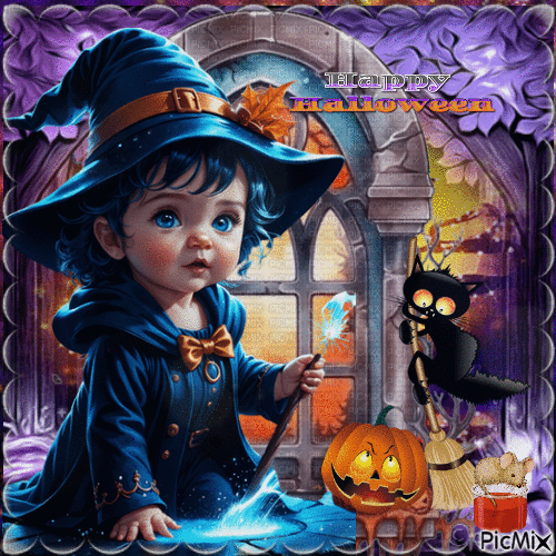 Halloween enfant - Бесплатни анимирани ГИФ