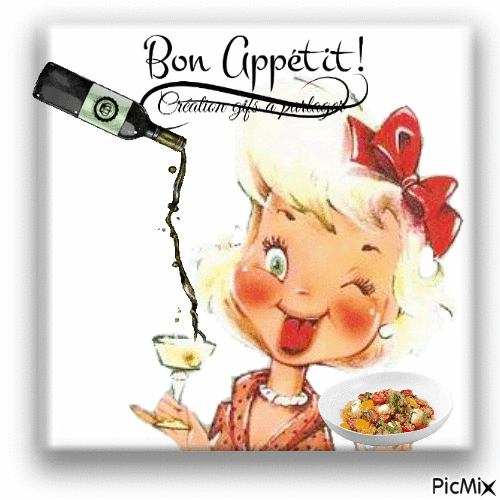 Bon appétit - Animovaný GIF zadarmo