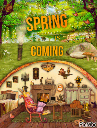 Spring is Coming - GIF animate gratis