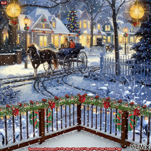 Χριστούγεννα_Christmas_It's The Most Wonderful Time Of The Year Facebook Page - Gratis animerad GIF
