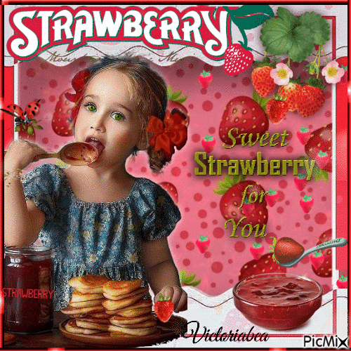 Strawberry - Gratis animeret GIF