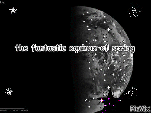 the fantastic equinox of spring - GIF animate gratis