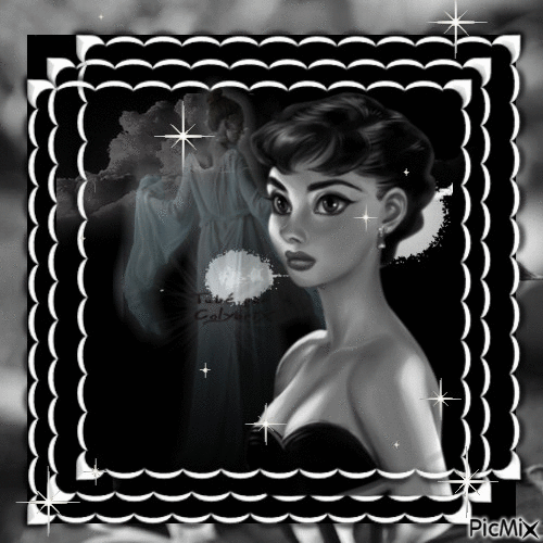noir & blanc - GIF animado grátis