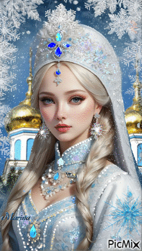 Snow Maiden - Безплатен анимиран GIF