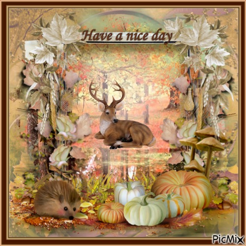 Ich wünsche Ihnen einen schönen Herbsttag - png grátis