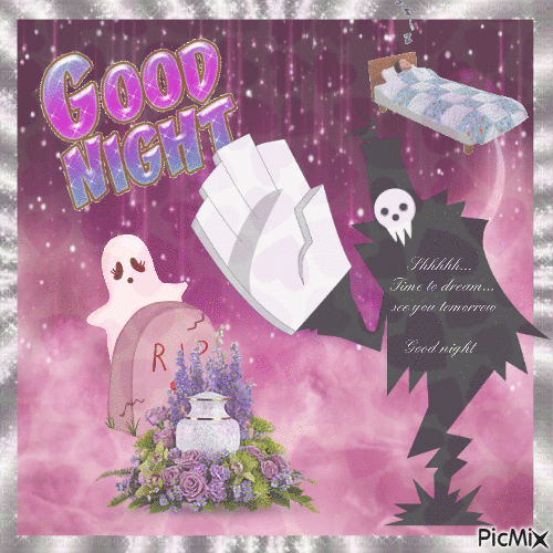 lord death good night - Безплатен анимиран GIF