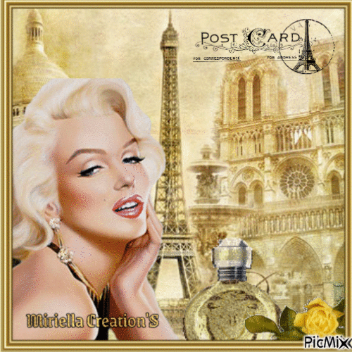Contest! Marylin Monroe gold - Free animated GIF