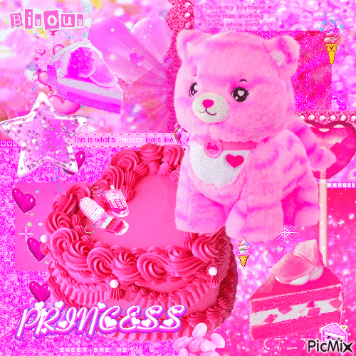 Pink Princess Kisses - GIF เคลื่อนไหวฟรี