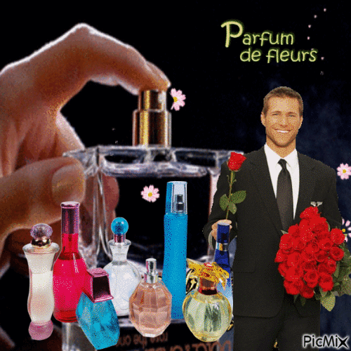 Férfi parfűm - Darmowy animowany GIF