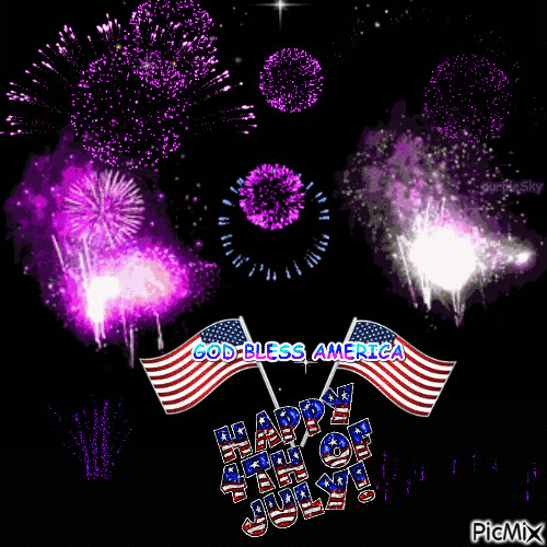 Happy 4th July! - GIF animate gratis