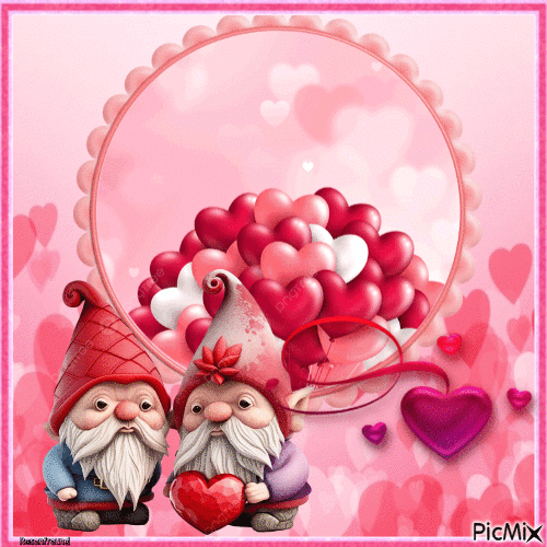 Zwerge --Happy Valentine's day - Free animated GIF