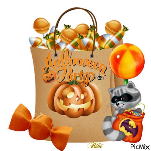 Sac de bonbon Halloween - Free PNG