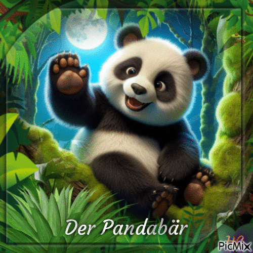 Der Pandabär - Besplatni animirani GIF