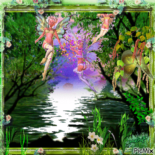Magic fairy nature - Бесплатный анимированный гифка