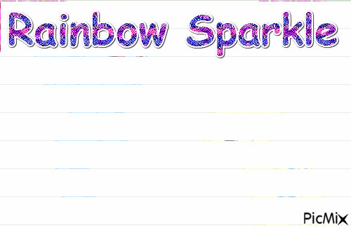 Rainbow sparkle - GIF animé gratuit