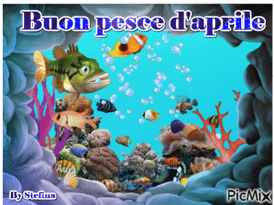Buon pesce d'aprile (1) - Ingyenes animált GIF
