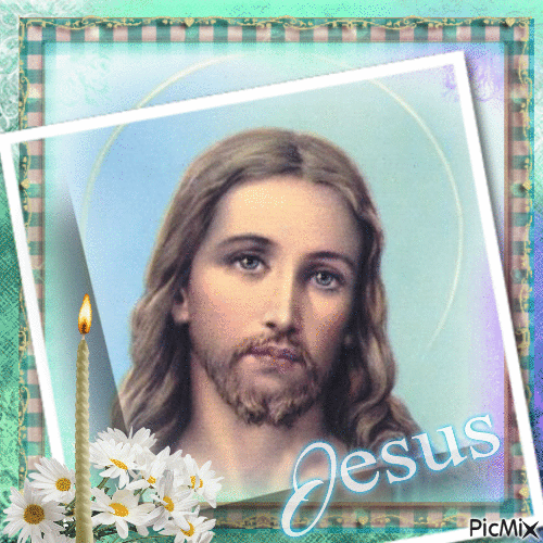 Jesus Portrait - Zdarma animovaný GIF