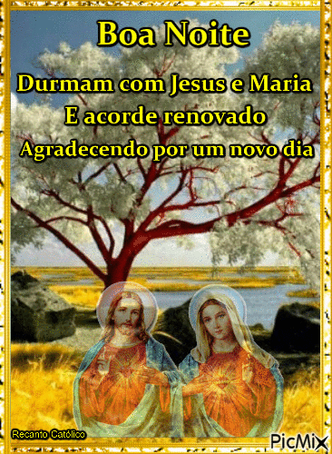 JESUS E MARIA - GIF animado grátis