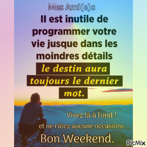 Bon Weekend - Gratis animeret GIF