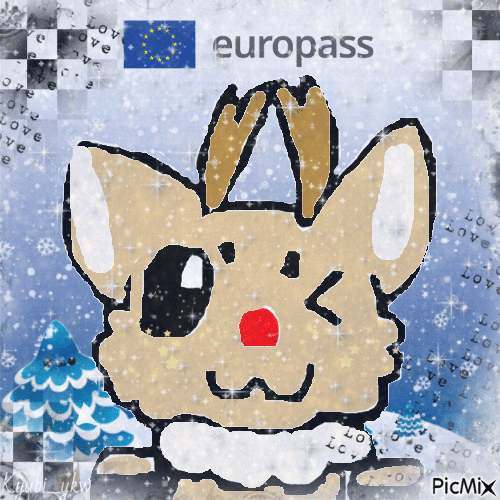 Europass Rudolph - Ilmainen animoitu GIF