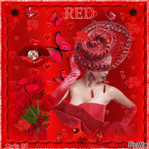 CONTEST   🍒Red Collage🍒 - 免费动画 GIF
