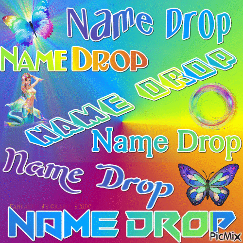 name drop - Gratis animerad GIF