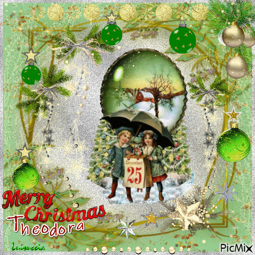 Dono di Natale per Theodora - Darmowy animowany GIF
