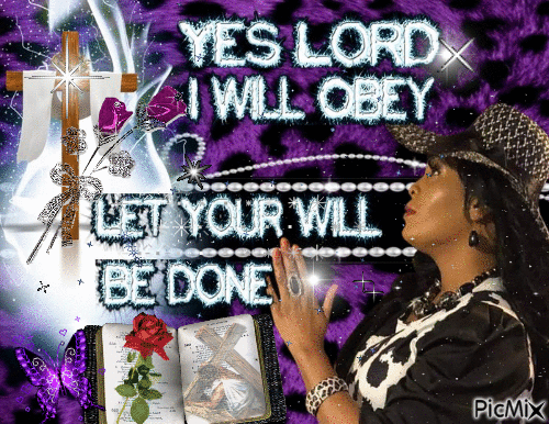 Yes Lord I Will Obey - Бесплатный анимированный гифка