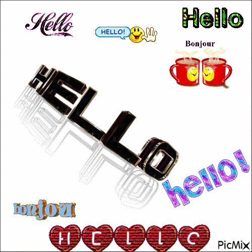 hello - GIF animasi gratis