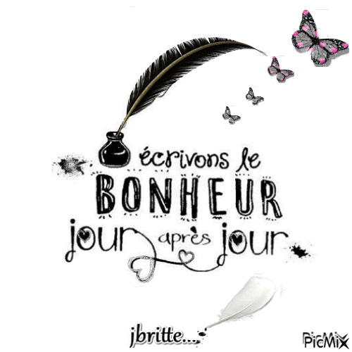 bonheur - Animovaný GIF zadarmo