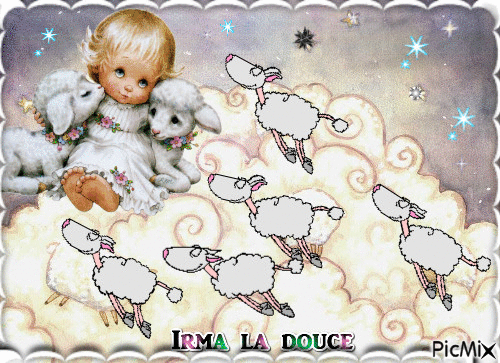 Comptons les moutons - Безплатен анимиран GIF