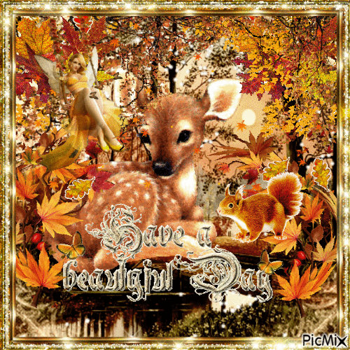 have a beautiful day autumn - Gratis animerad GIF