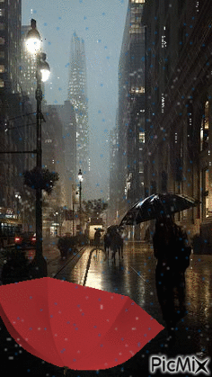 Cantando bajo la lluvia - Ücretsiz animasyonlu GIF