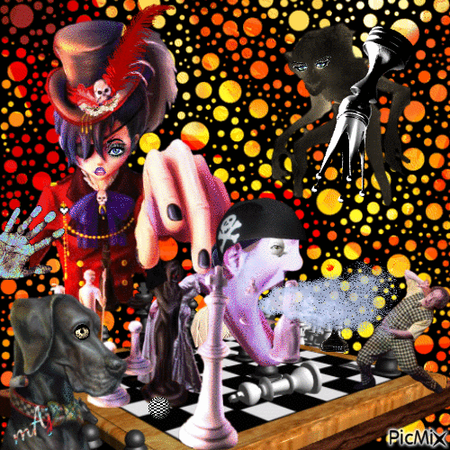 Concours "Fantaisie - échecs folle" - Darmowy animowany GIF
