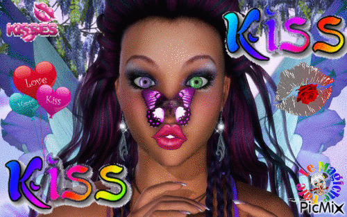 kiss - Free animated GIF