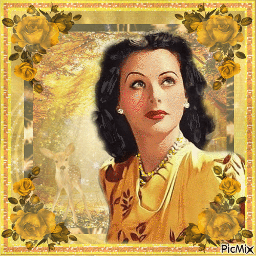Hedy Lamarr, Actrice autrichienne - Darmowy animowany GIF