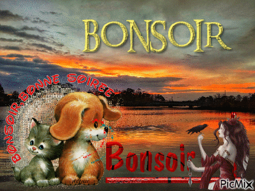 BONSOIR - Бесплатный анимированный гифка