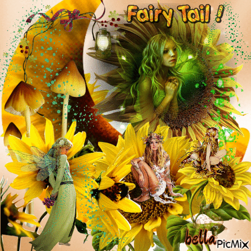Sunflower Fairytail! - GIF เคลื่อนไหวฟรี
