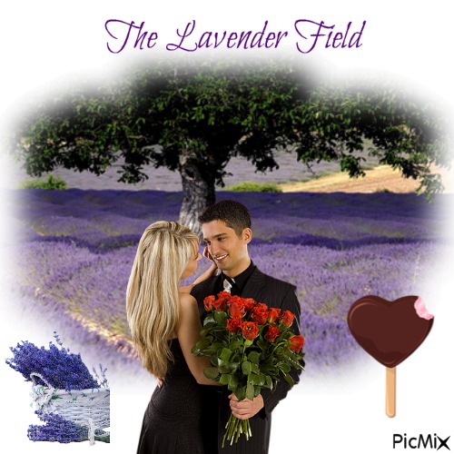 The Lavender Field - PNG gratuit