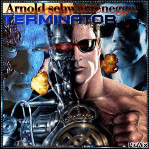 Terminator-1980's movie - Бесплатный анимированный гифка