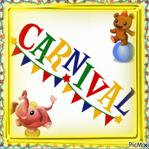 carnival bear or elephant - Zdarma animovaný GIF