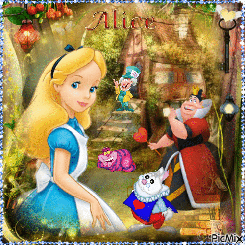 Alice no país das maravilhas - 無料のアニメーション GIF
